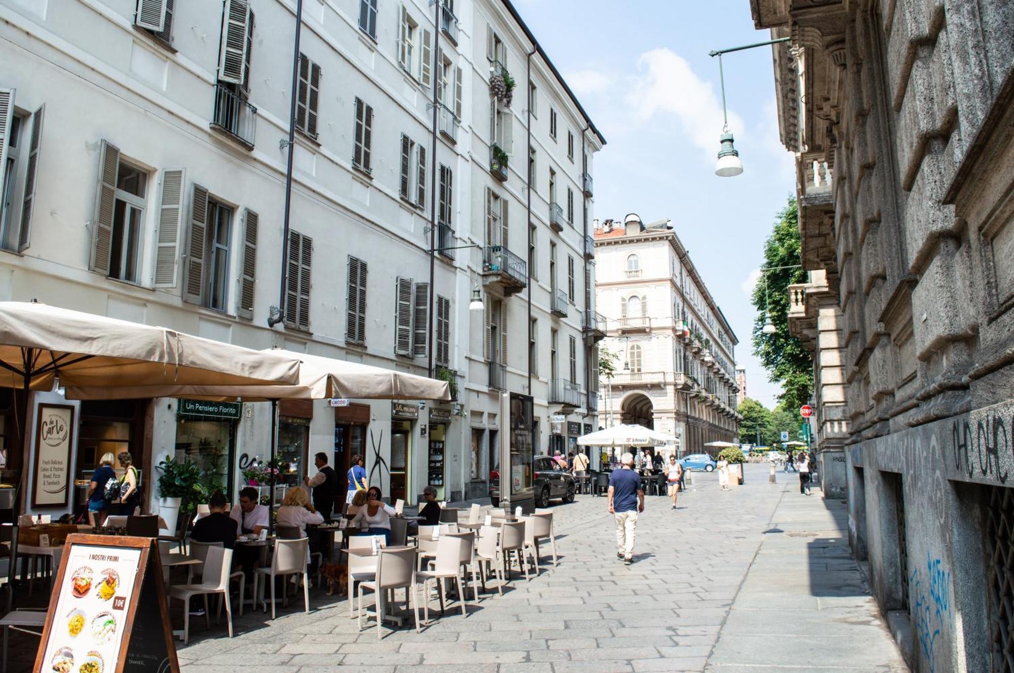 Ferienwohnung H7 Attico Blu Quadrilatero Romano Pochi Passi Dal Museo Egizio Turin Exterior foto